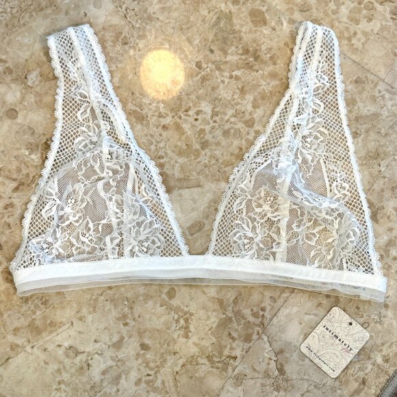 Free People Care FP Reya Lace Bralette Bra Top - Picture 7 of 7